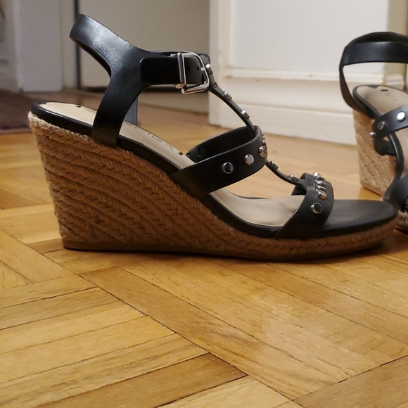 💃💃 2/$90 Via Spiga Leather 'Indya' Wedge Sandals - Picture 6 of 7